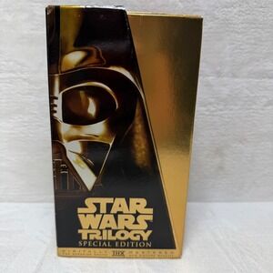 Star Wars Trilogy Special Edition VHS Box Set Gold 1997 THX Digitally Mastered
